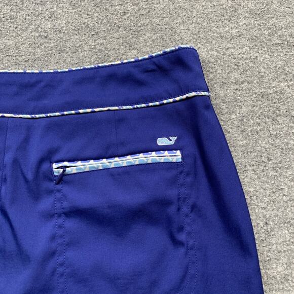 Vineyard Vines Skort Womens 6 Royal Breeze Stretch Performance Side Zip Pockets - Picture 9 of 11